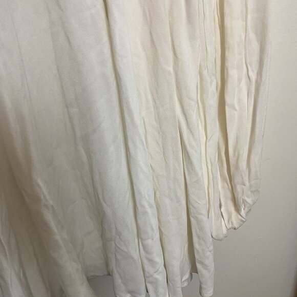 Women's NWT Free People Drift Away Cold Shoulder Long Sleeve Bohemian Blouse - Picture 6 of 11